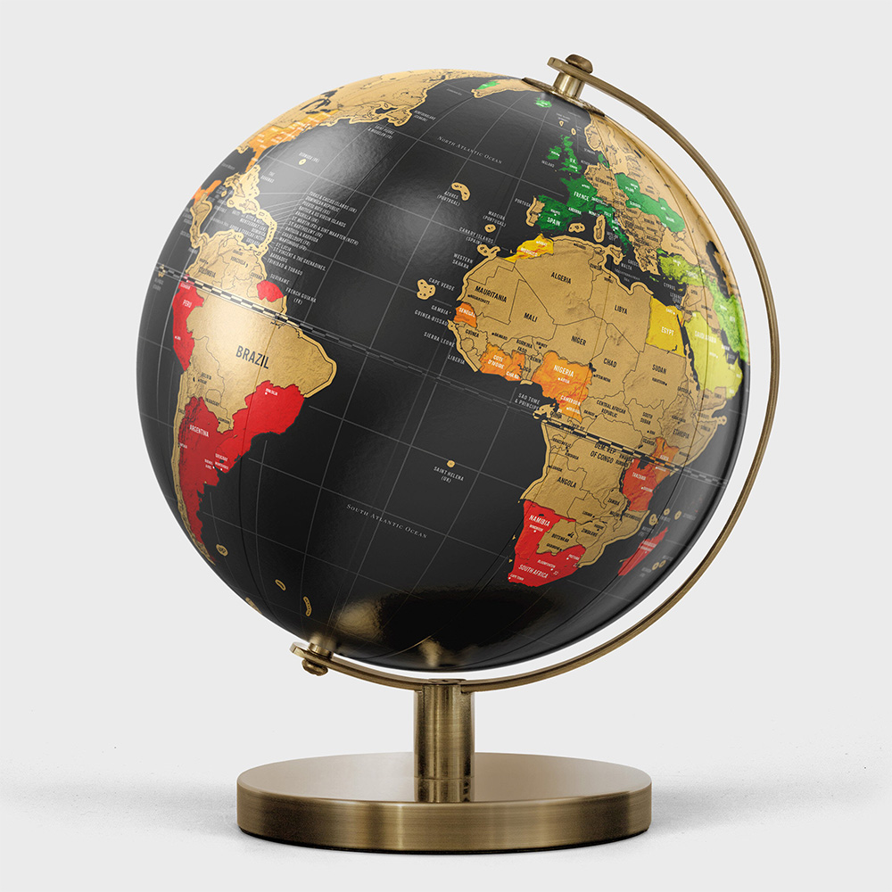 20CM SCRATCH GLOBE, , large