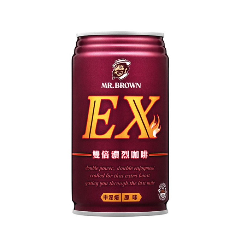 伯朗EX雙倍濃烈咖啡Can330ml, , large