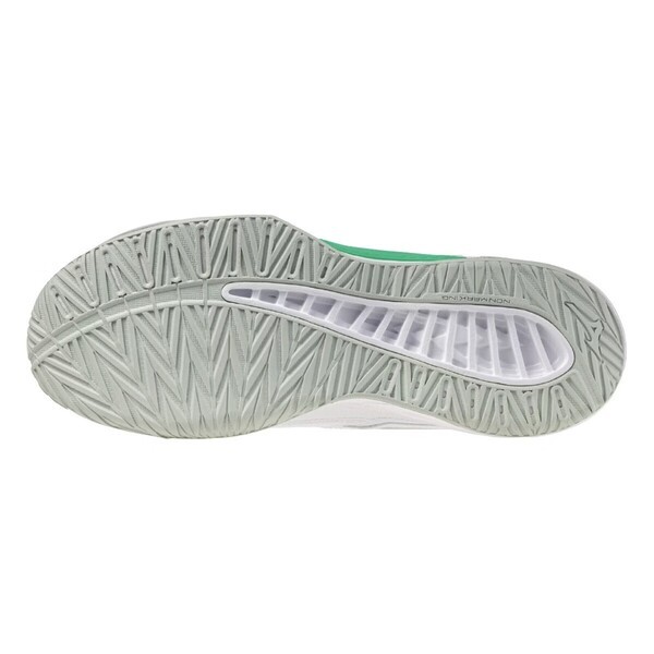 Mizuno Thunder Blade Z 男女 排球鞋 穩定 包覆 回彈 白 綠 [V1GA237016], , large