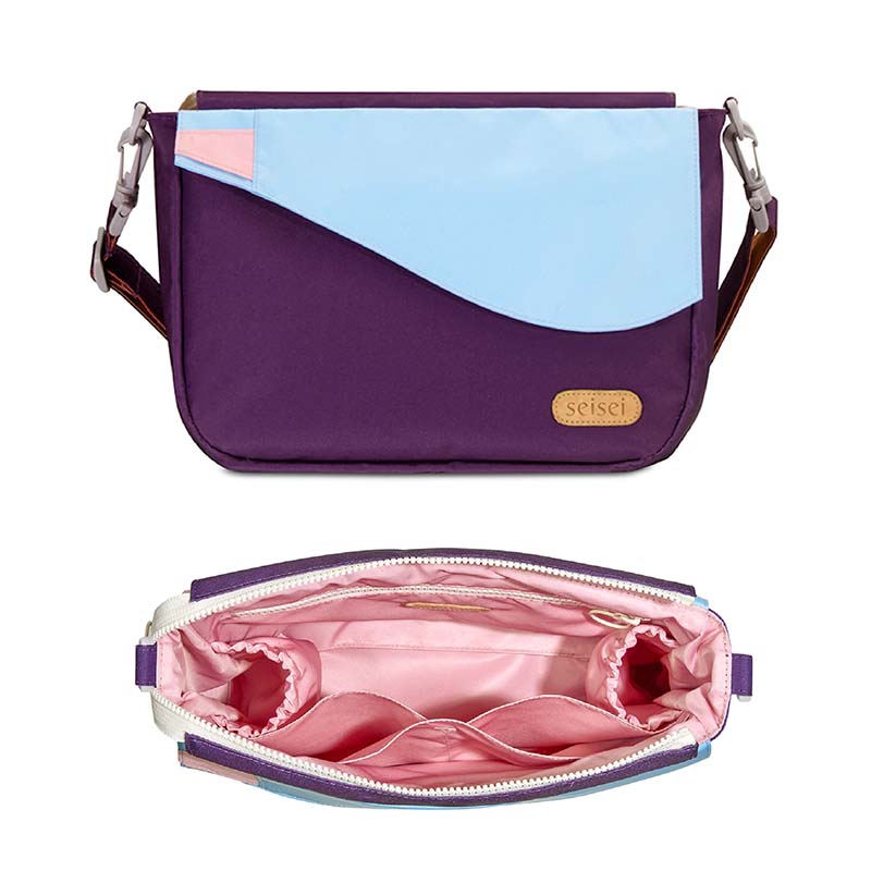 【seisei】遛遛包/斜背+托特二包合一_再生寶特瓶環保防水布/晴空藍, , large