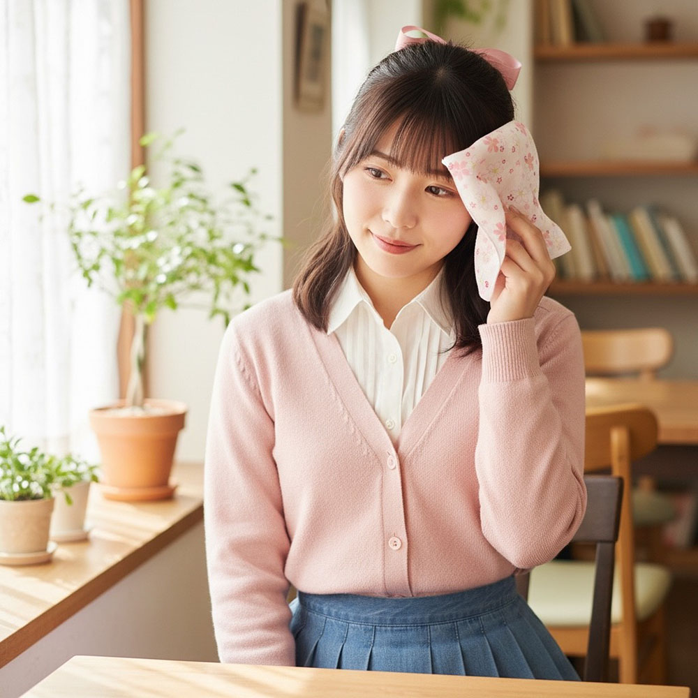 [瑪莎利亞]　日本製【濱文漾】純棉手帕/方巾－春天櫻花（3入組）, , large