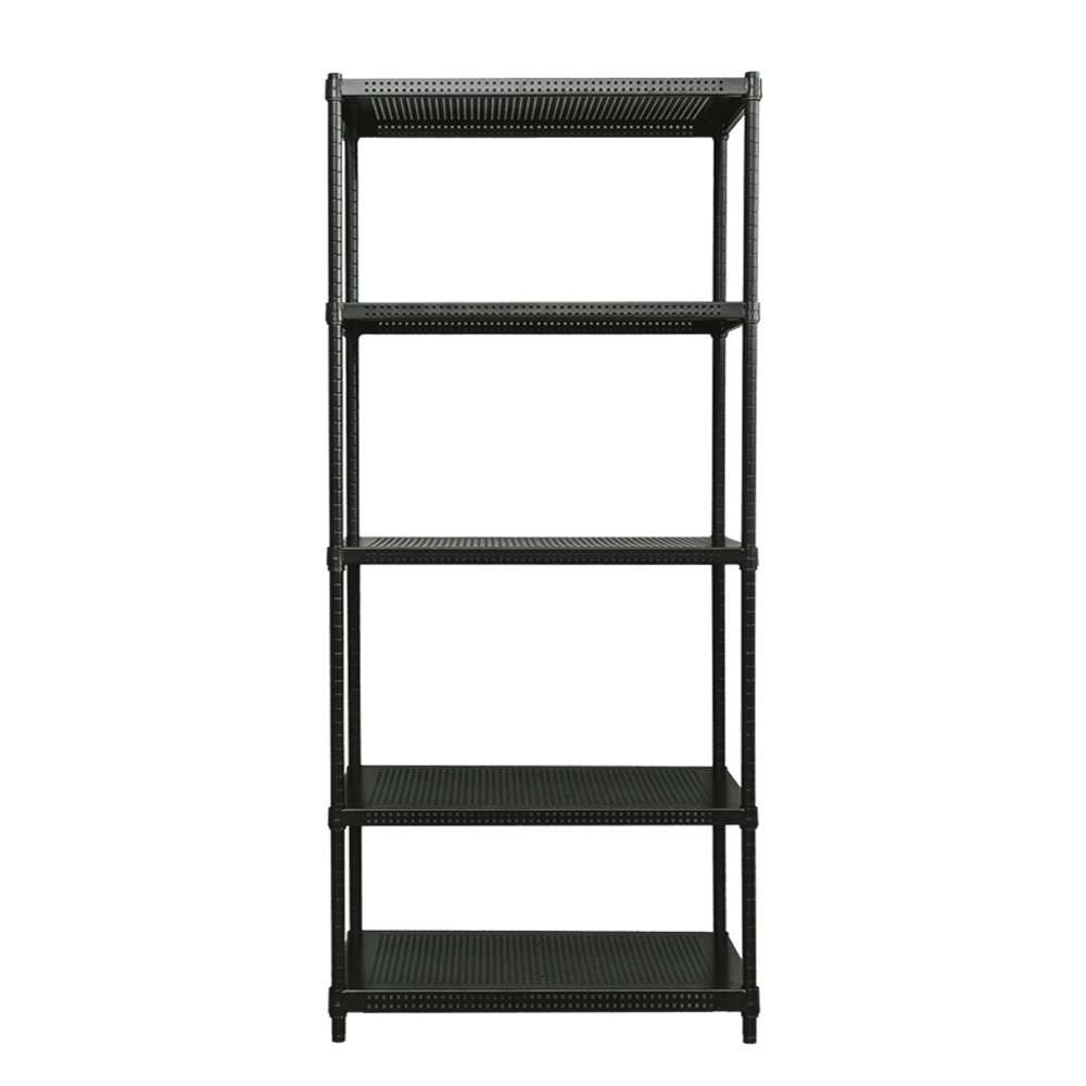 【Y HOUSE】90x35x210cm perforated plate five-layer rack perforated plate rack iron rack - black paint, , large