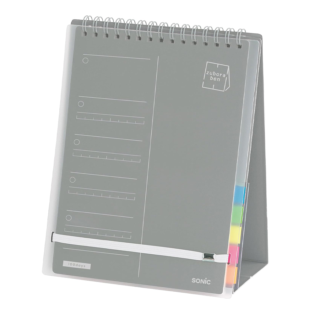 【龍品文創】SONIC 公司貨 SP-2441 學習計劃立式筆記本-GL 寧靜灰