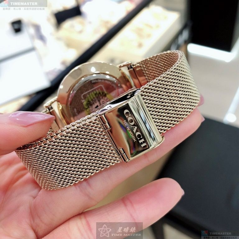 [星晴錶業]COACH手錶,34mm,CH00073白色錶面金色錶殼金色米蘭錶帶款, , large