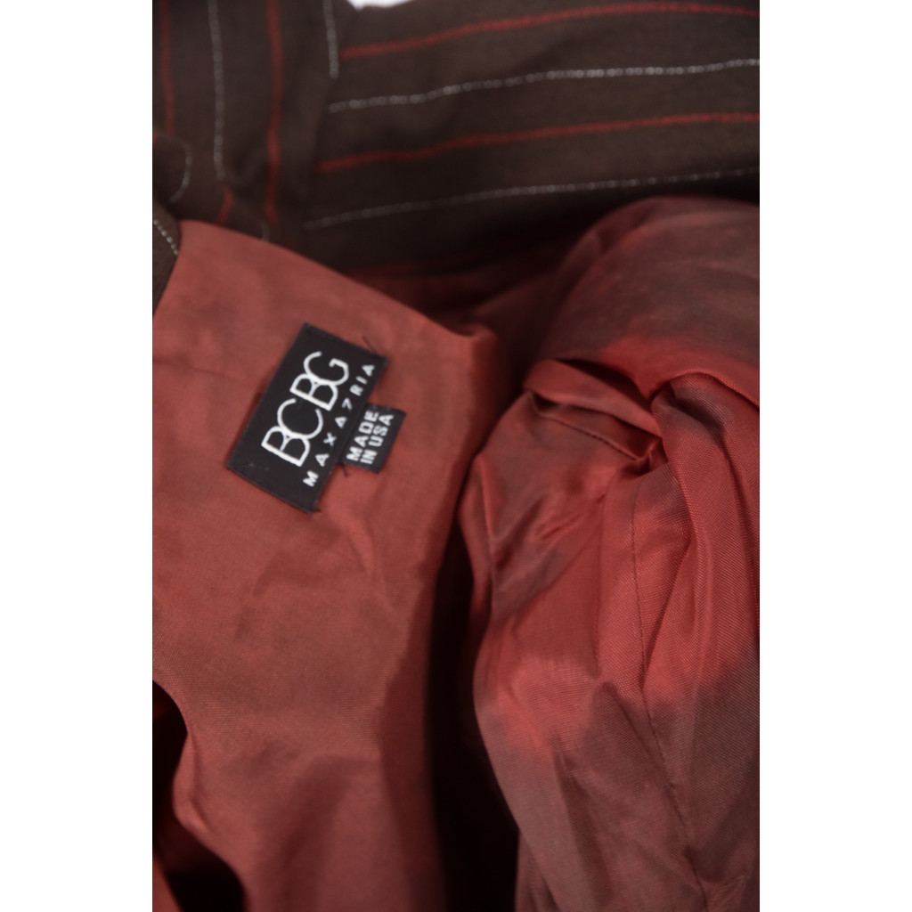 (S) bcbc質感條紋棕色外套二手衣, , large