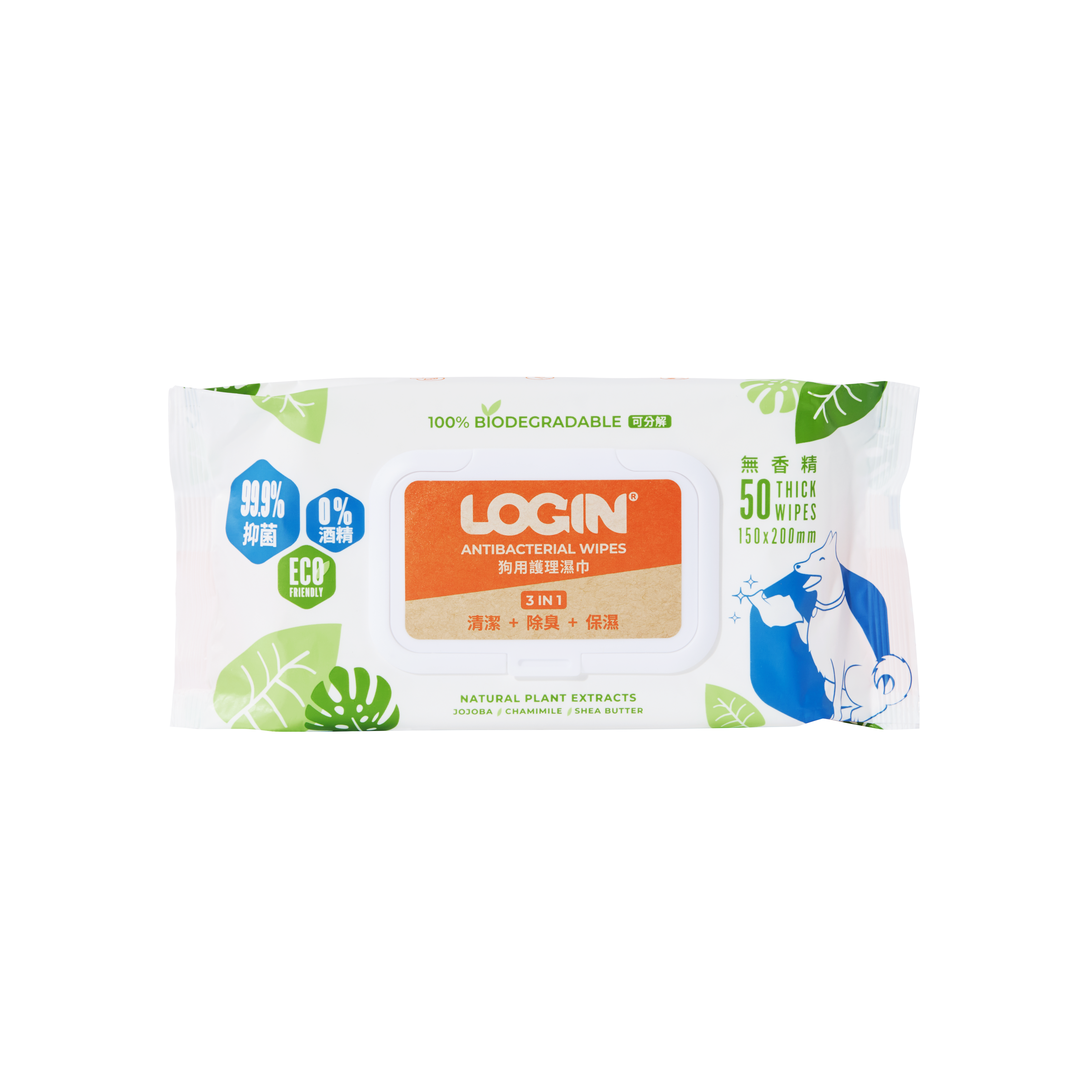Login Dog Wipes 50 wipes, , large