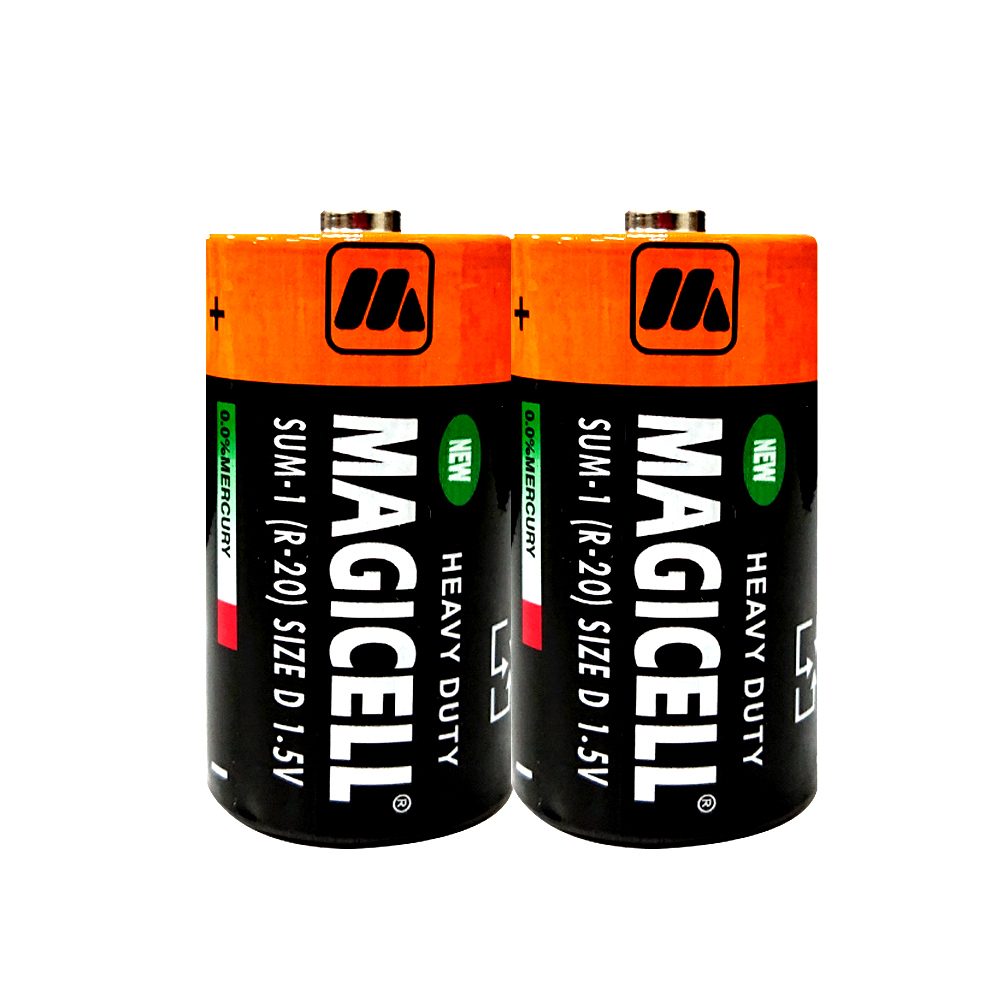 [寶旺旺] 無敵強MAGICELL 1號D 碳鋅電池24入 收縮包(1.5V) 整盒, , large