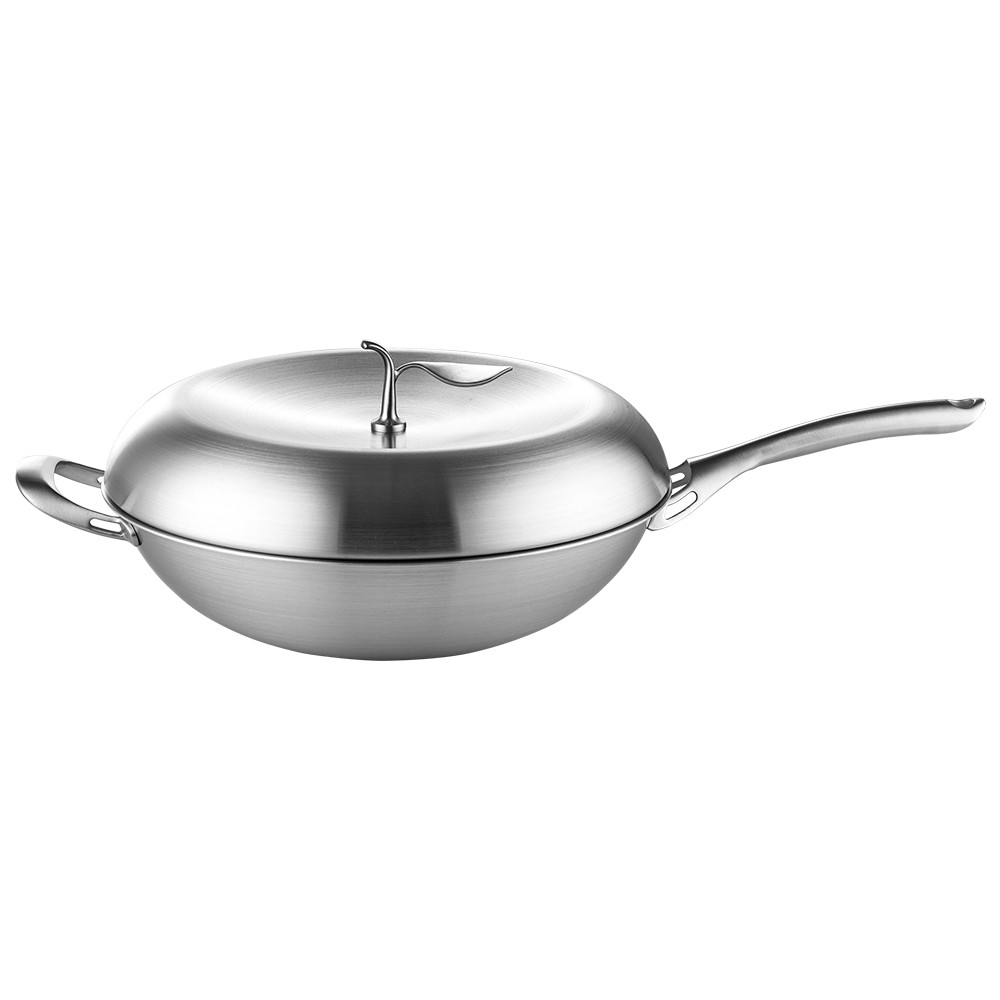 PERFECT 理想牌 極緻316不鏽鋼蘋果型七層複合金炒鍋附蓋蘋果鍋 33cm單把-Leidea樂德兒, , large