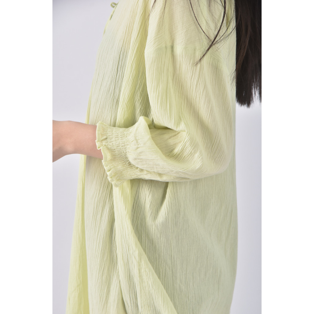 (S) 【金莎私服】live love cotton質感棉質純棉綠色洋裝二手衣, , large