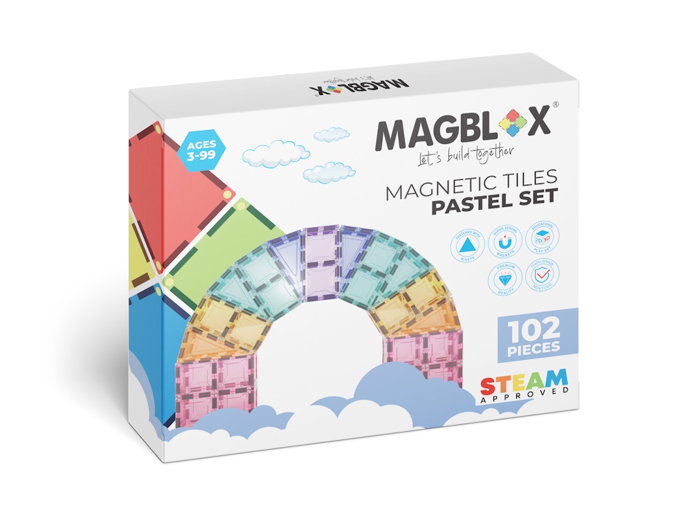MAGBLOX® 102 PCS LIGHT COLOURS SET, , large