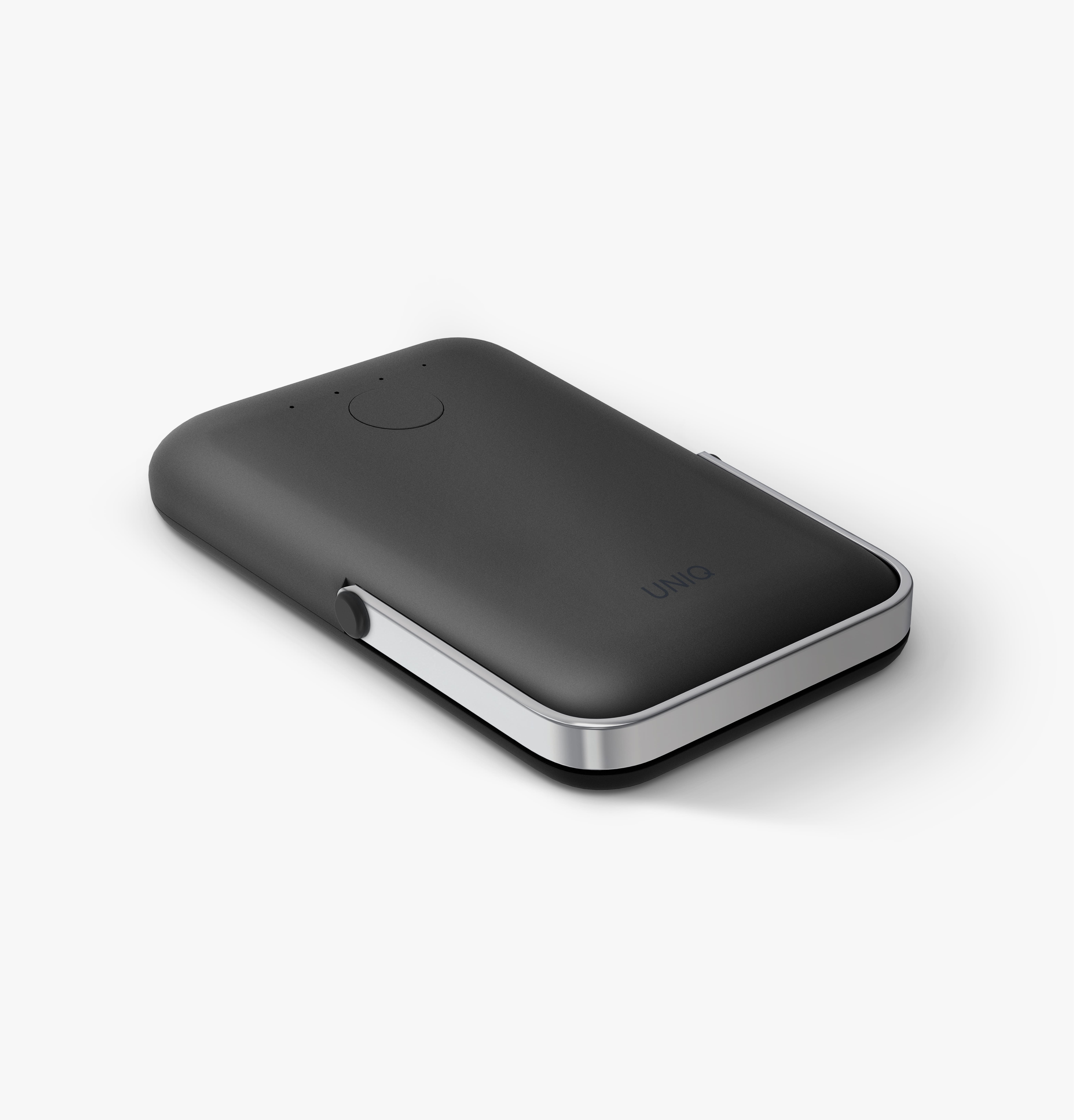 [亞瑟3C] UNIQ 新加坡 Hoveo 5000mAh 20W支架款磁吸行動電源 支援磁吸-灰色 (盒損福利品), , large