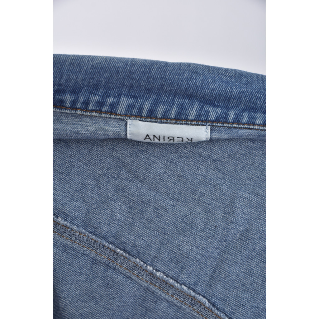 (XL) anirek質感丹寧牛仔棉質純棉藍色外套二手衣, , large