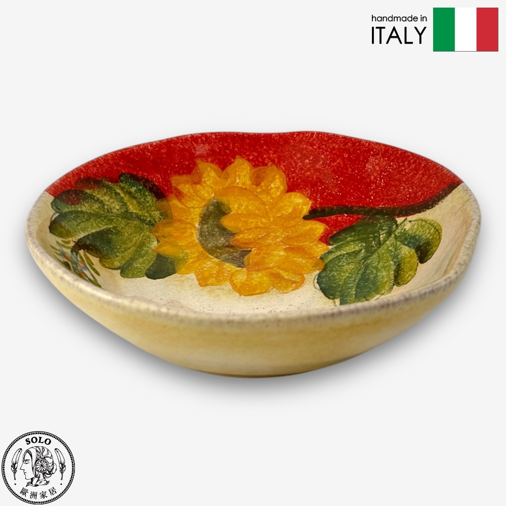 【SOLO Vintage】Modigliani Italian Pottery 19cm Pasta Plate Deep Round Plate Soup Plate TF Blossom Land Series