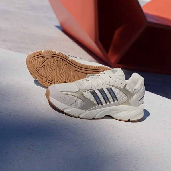 Adidas Crazychaos 2000 女 慢跑鞋 運動 休閒 復古 跑鞋 緩震 透氣 乳白 金 [IG4346], , large