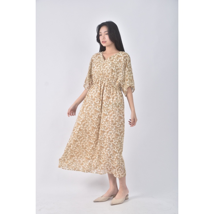 (S) earth music ecology質感黃色洋裝二手衣, , large