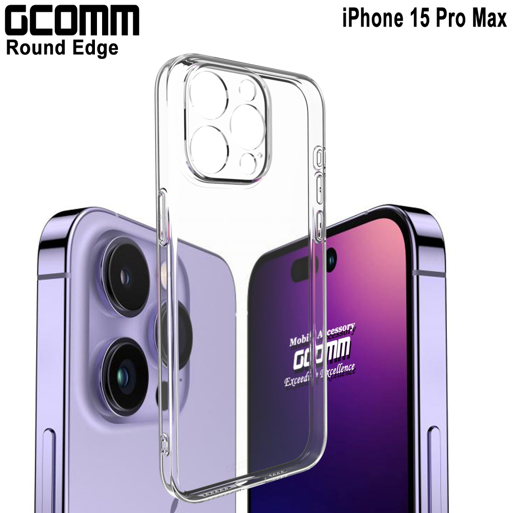 GCOMM iPhone 15 Pro Max 清透圓角保護套 Round Edge, , large