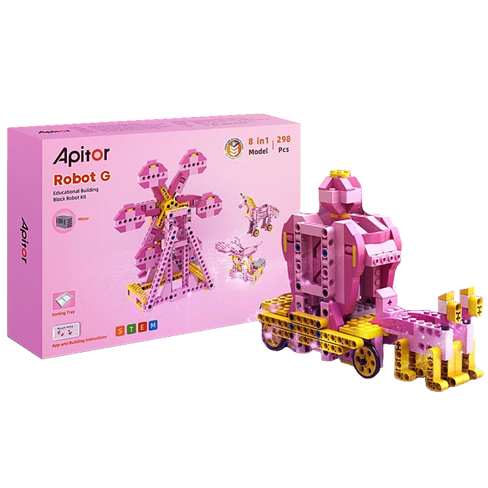 【龍品文創】Apitor  樂學積木 APR032  Robot G, , large