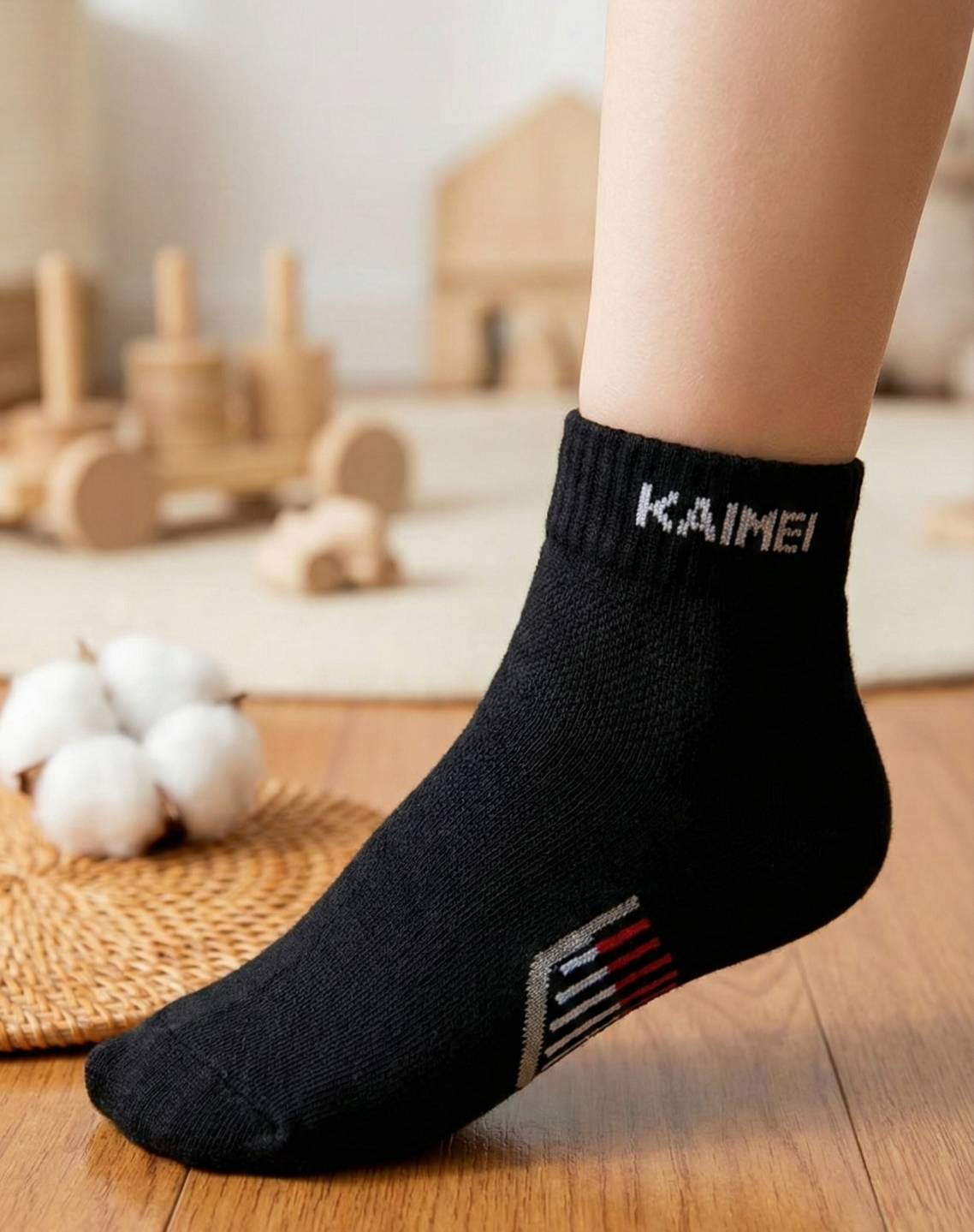 [凱美棉業] 12雙組 隨機出色 MIT台灣製 純棉舒適童襪 機能設計 18-23cm, , large