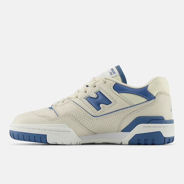 Kixpress-New Balance 女 復古鞋 經典 NB 550 休閒 B楦 膠底 簡約 穿搭 米 藍 [BBW550AI], , large
