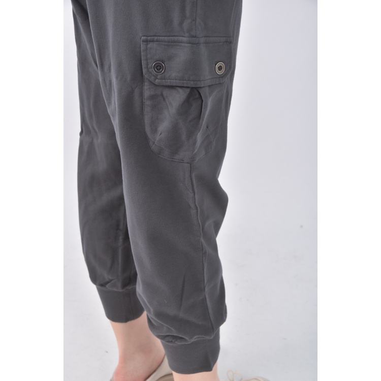 (4XL（含）以上) lativ高腰質感棉質純棉綠色長褲二手衣, , large