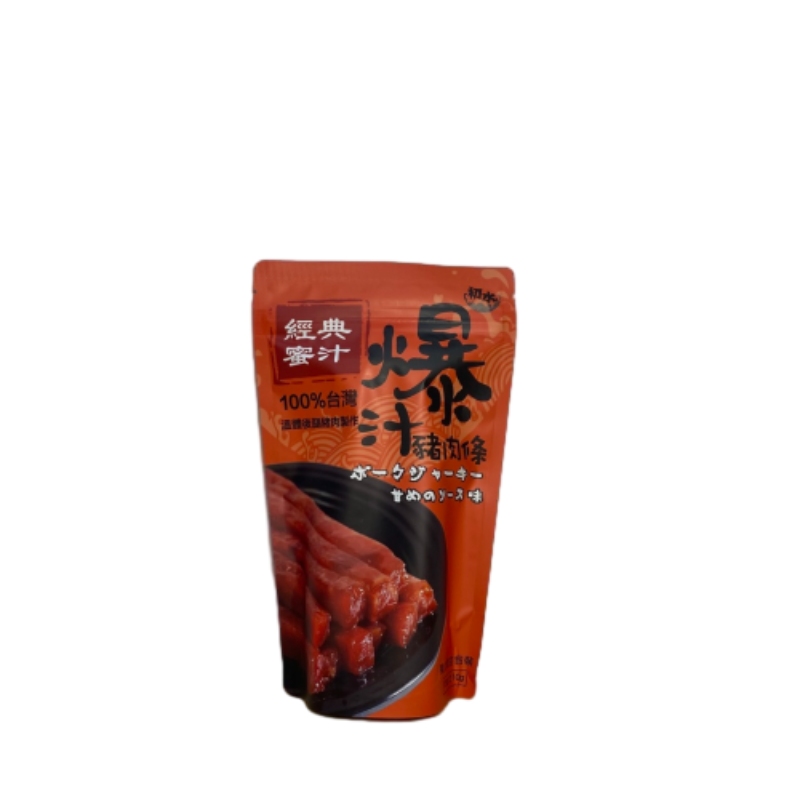 Honey flavored pork jerky