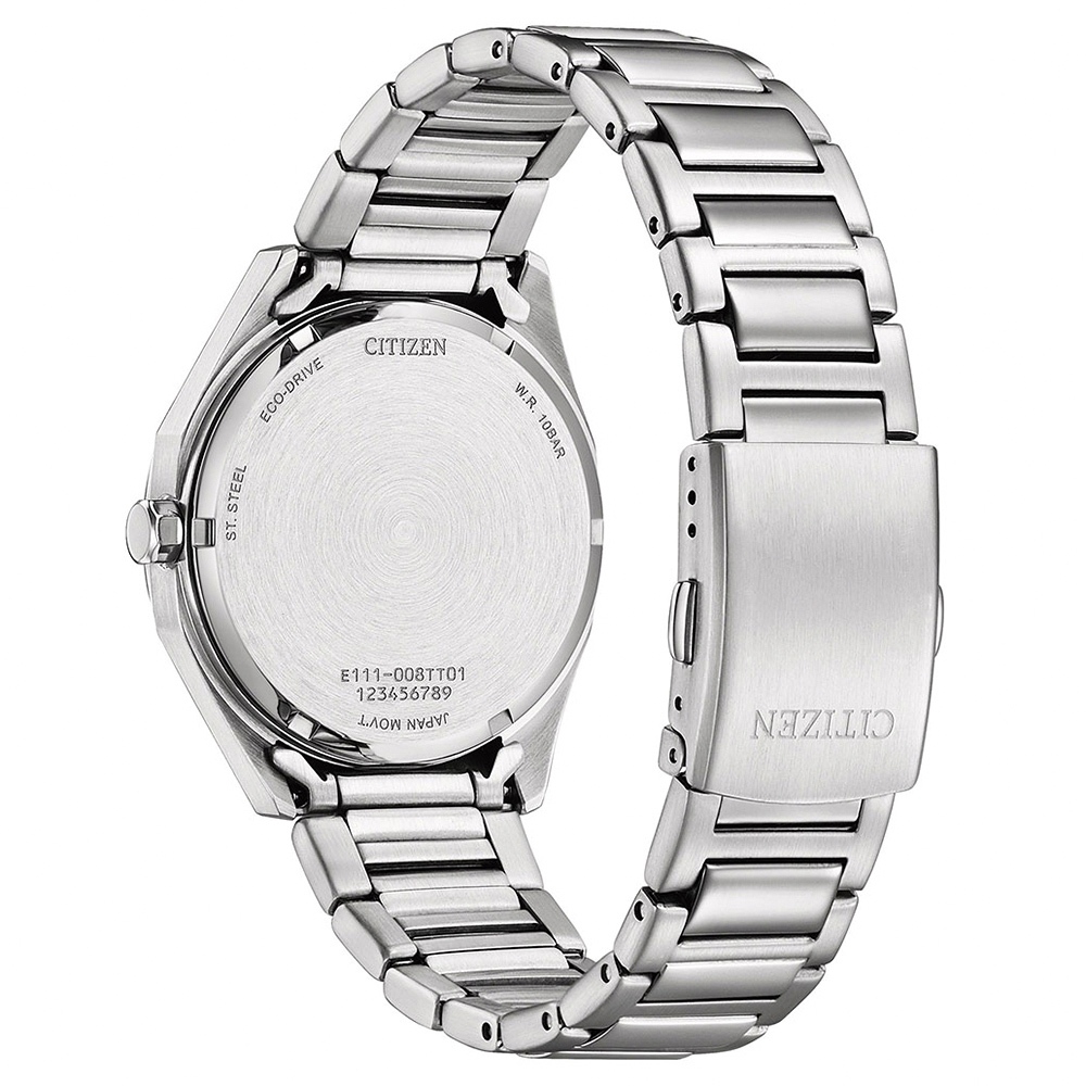 CITIZEN 星辰 限量 光動能八角形經典大三針手錶 送禮推薦-銀x綠/38mm BM7620-83X, , large