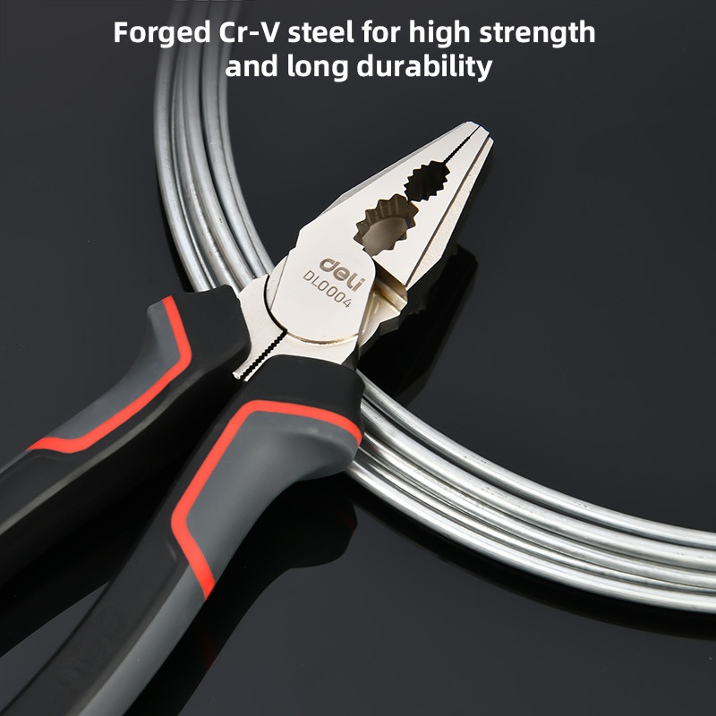 【deli tools】8" professional multi-function pliers professional PRO series, , large