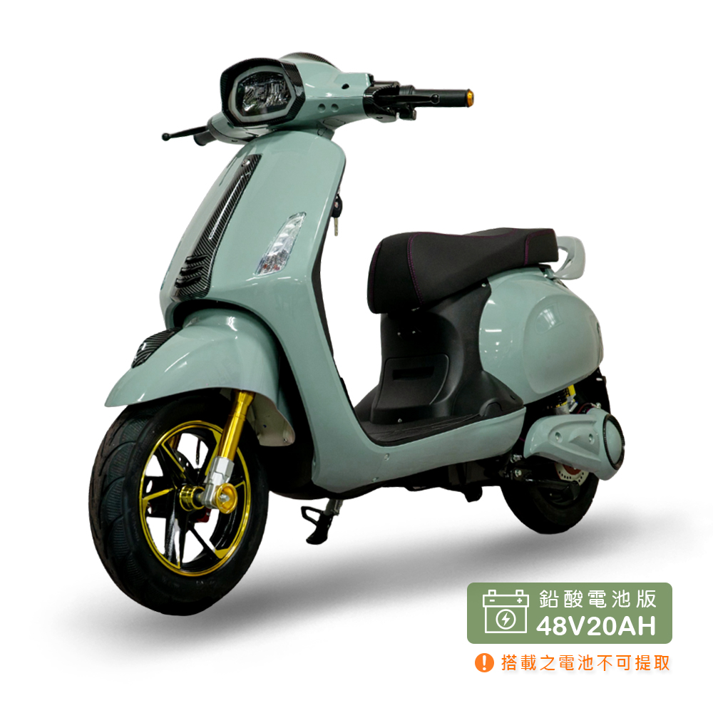 【向銓】 Mini Hero 微型電動二輪車 PEG-082 /鑛達 小偉士 青石綠 (鉛酸電池版/電動自行車), , large