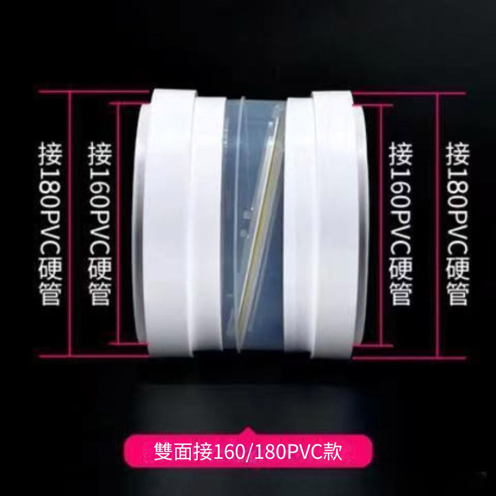 Kitchen range hood flue backflow preventer - hard connection, , large