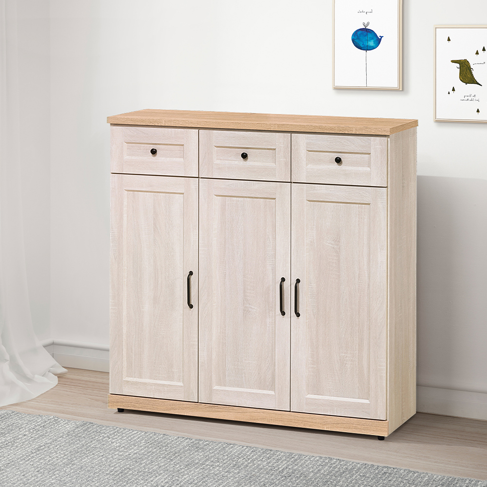 【唯熙傢俱】查理白橡色4尺鞋櫃, , large