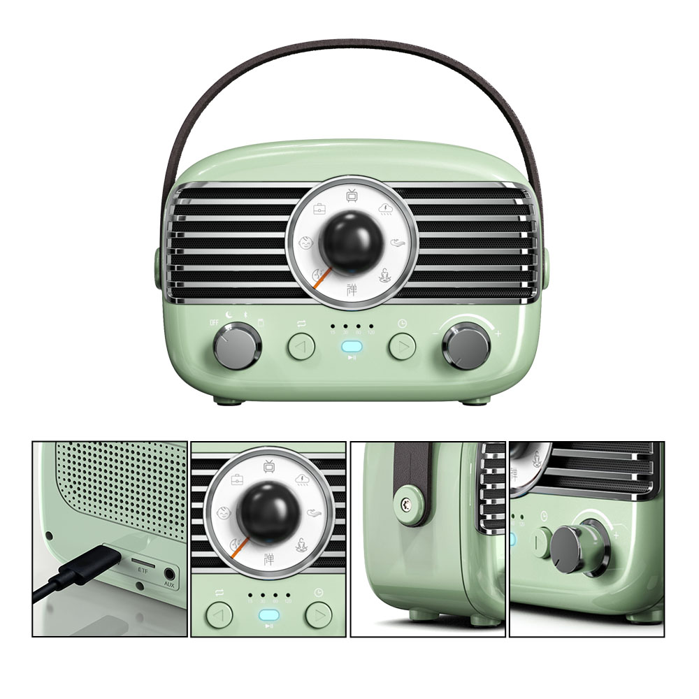 [HANLIN]-BTF1 復古風藍牙小音響 助眠機 絕美 時尚 懷舊 手提 無線音響 睡眠機 改善失眠 助眠 提升睡眠品質 舒曼波 除噪助眠 白噪音機, , large