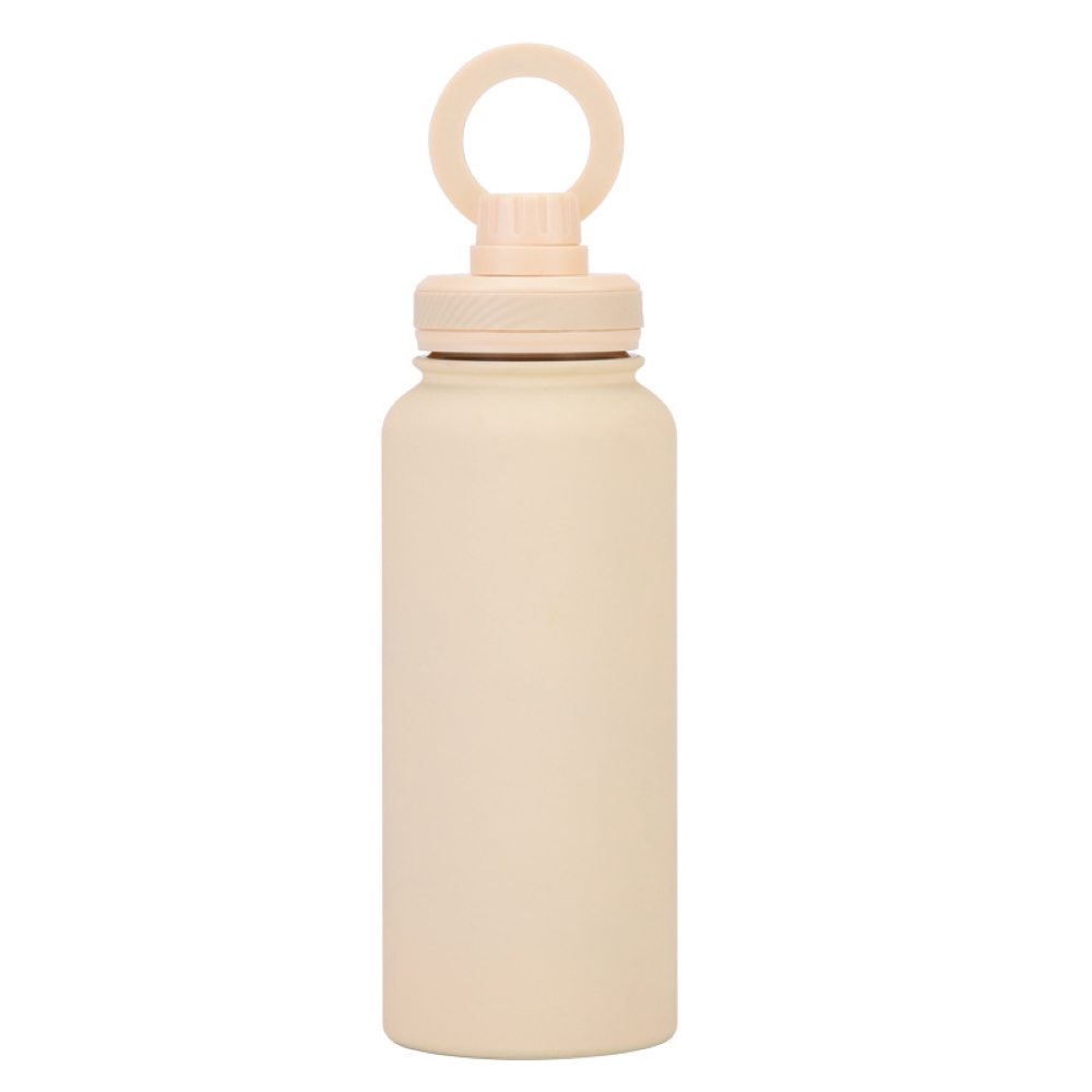 MagSafe Magnetic Insulated Water Bottle, Large Capacity 1000ml/milk tea color (Includes Cup Brush), 奶茶色 1000ml (贈杯刷), large