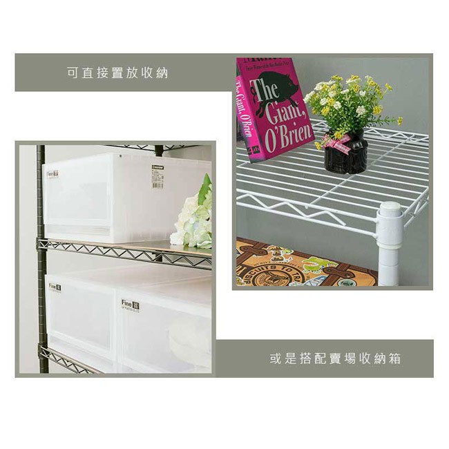 【Y HOUSE】120x35x75公分 輕型兩層鐵架 鐵力士架 層架-烤漆黑, , large