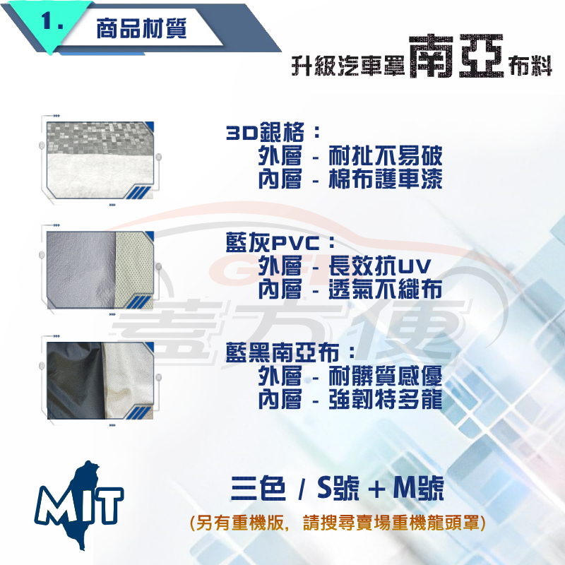 【蓋方便】台灣製 輕巧好收納防雨防曬南亞機車龍頭罩〈光陽 KYMCO〉Racing+POMEO+SO EASY+SR, , large