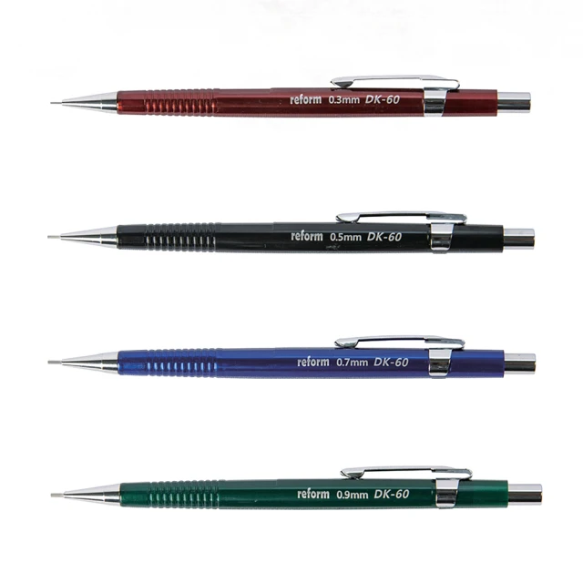 【MBS 萬事捷】自動鉛筆 0.3/0.5/0.7/0.9mm 12支/盒 DK-60(顏色隨機出貨)  -  多款可選, , large