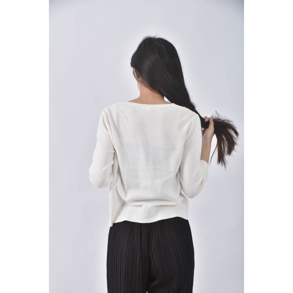 (S) charlene棉質純棉白色外套二手衣, , large