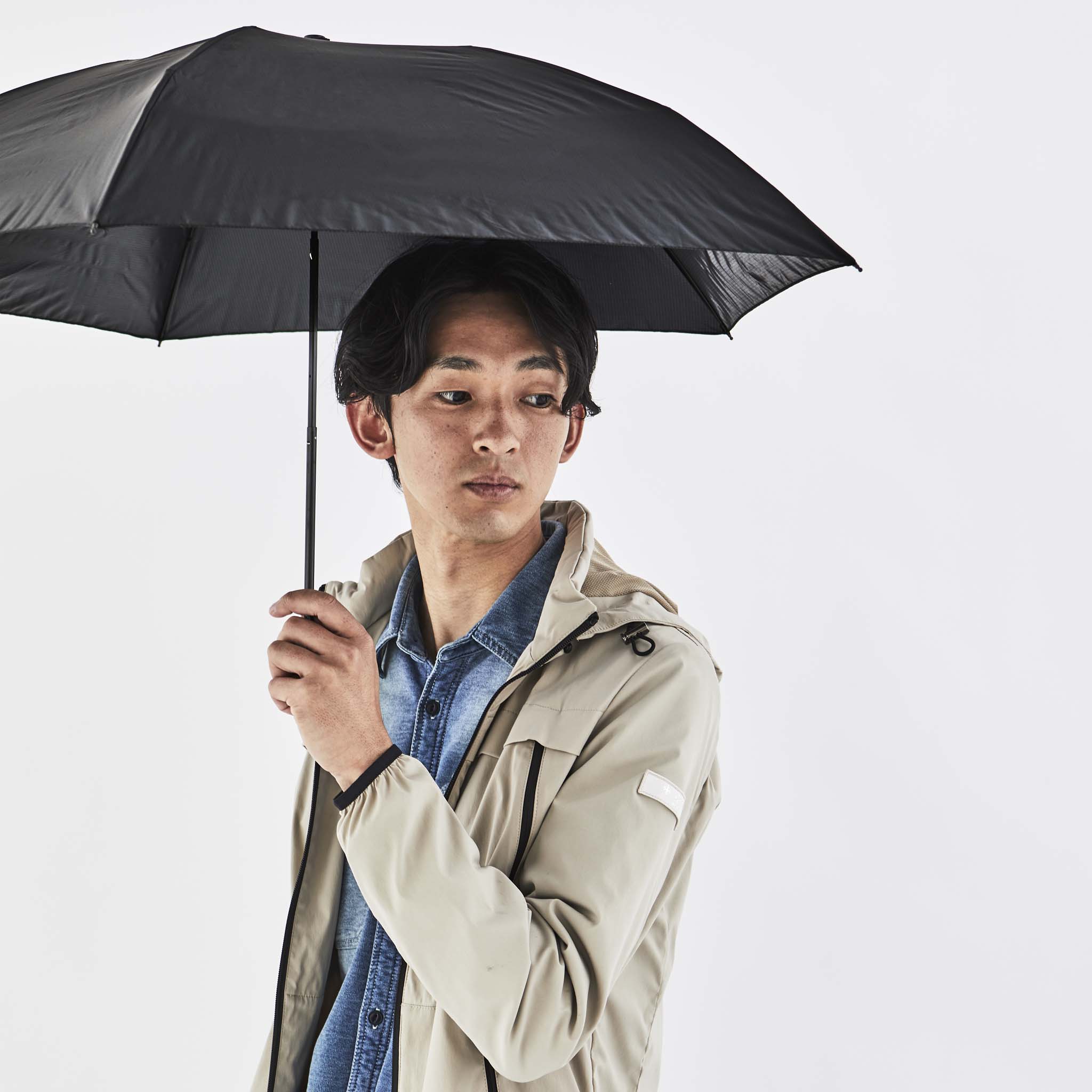 【Amvel】 Pentagon72 日本極輕功能傘 - 黑色
