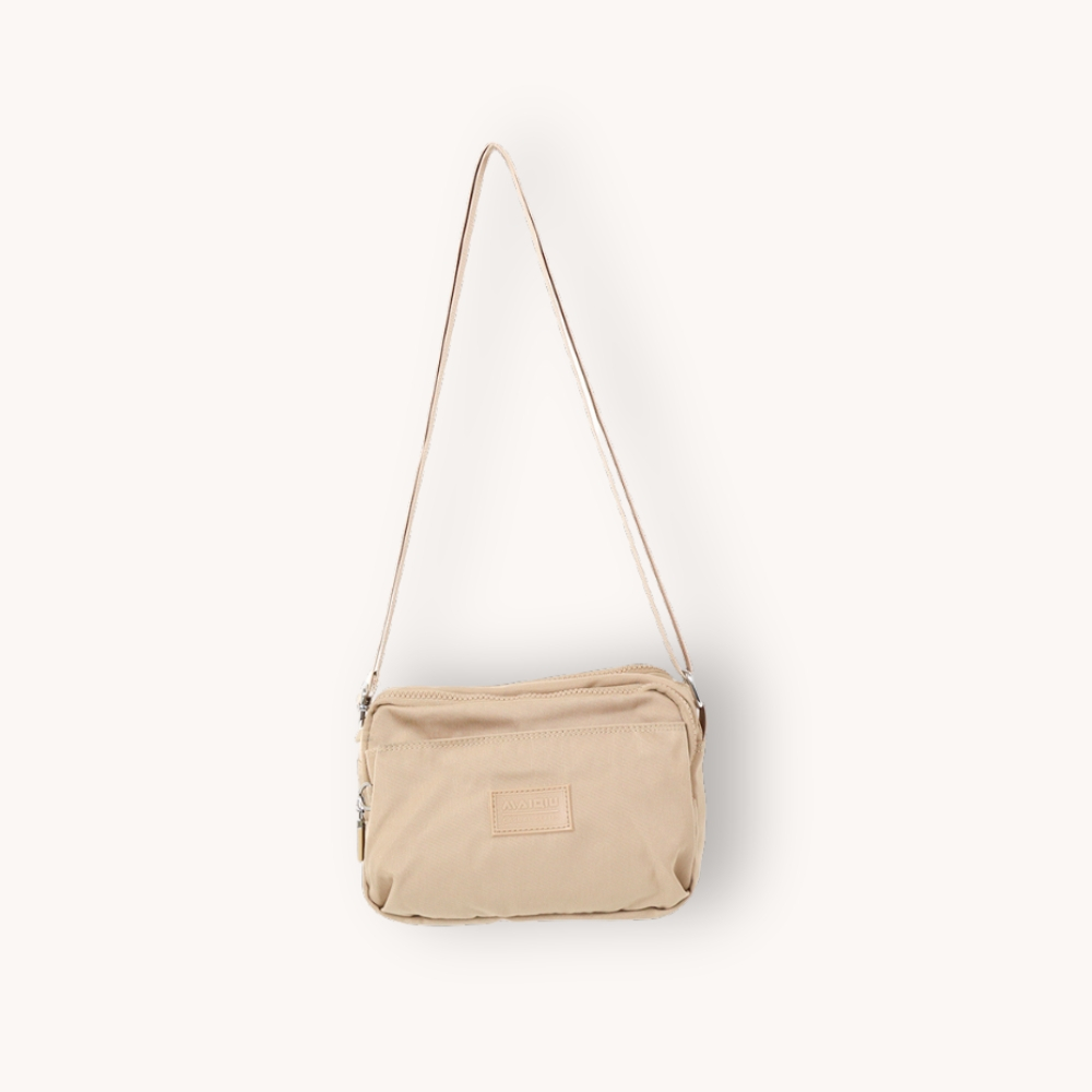 【MQ】FRIEDA Multi-layer zipper crossbody bag, , large