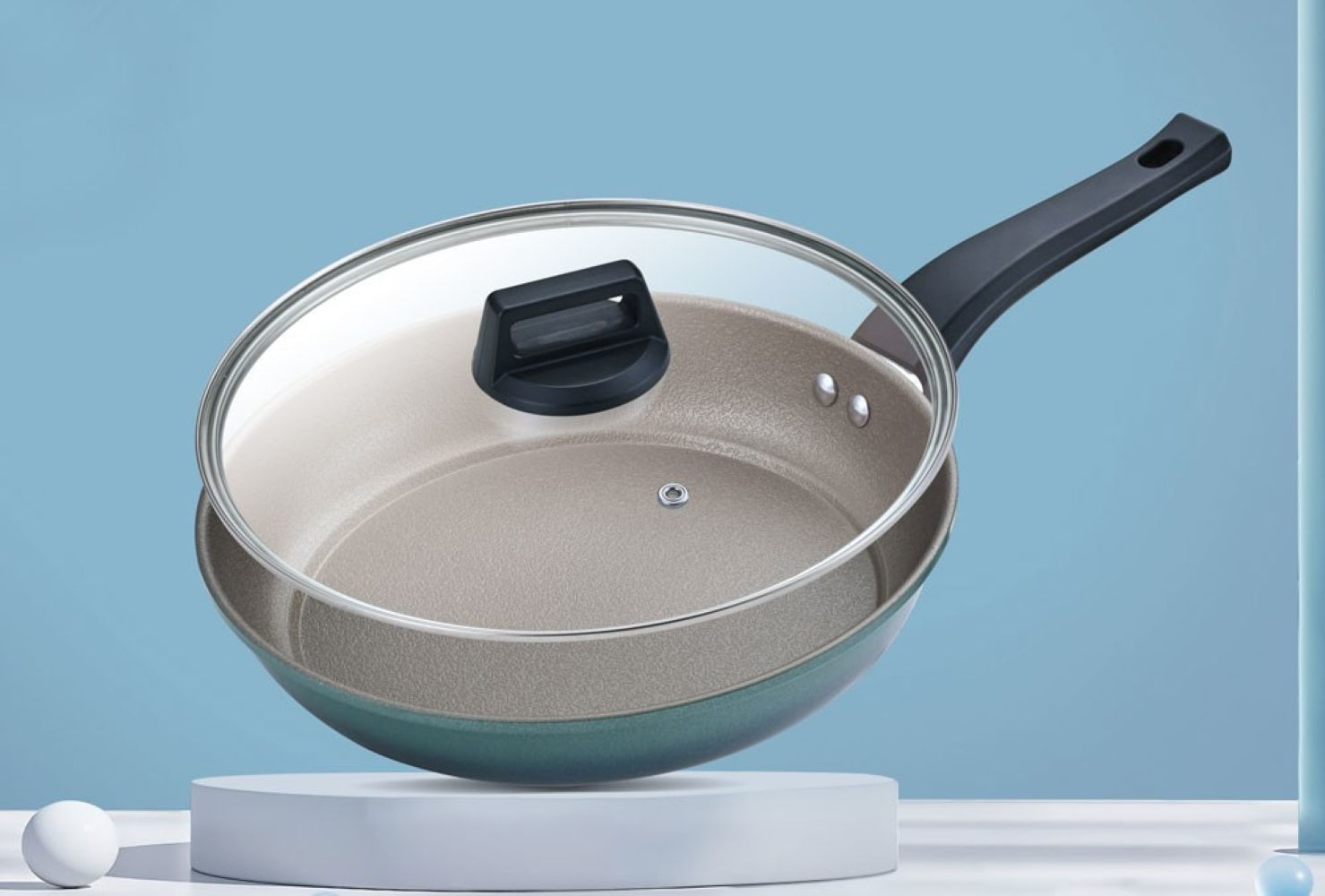 Aigabao Carbon Steel Titanium Non-Stick Frying Pan 26cm, , large