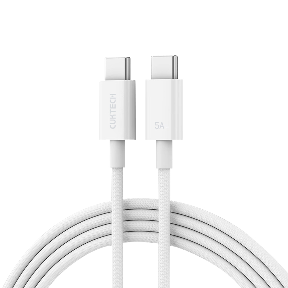 CUKTECH 酷態科 240W Type-C轉Type-C 5A充電線 傳輸線 2M 編織數據線 (CTC520P), , large