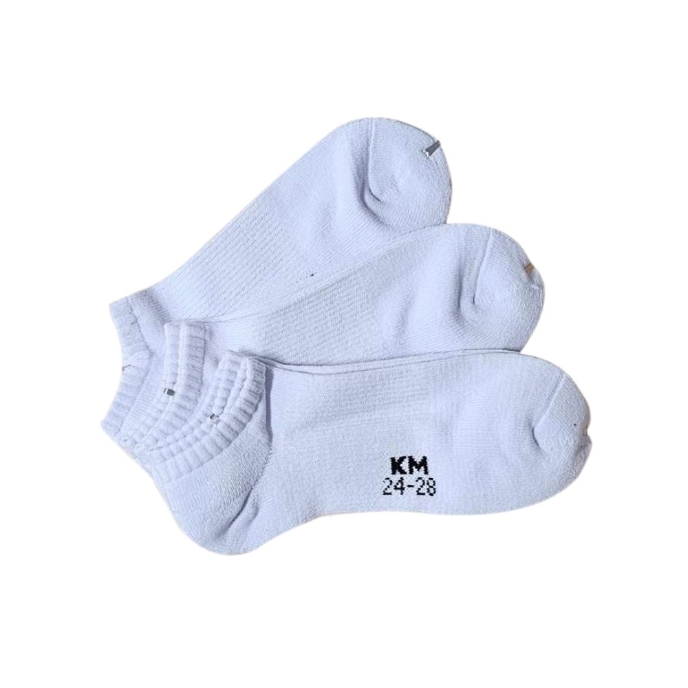[Kaimei Cotton Industry] 12 pairs set, random and excellent, MIT made in Taiwan, pure cotton right-angle air cushion sports socks, plain simple style, breathable and comfortable, suitable for men and women, , large