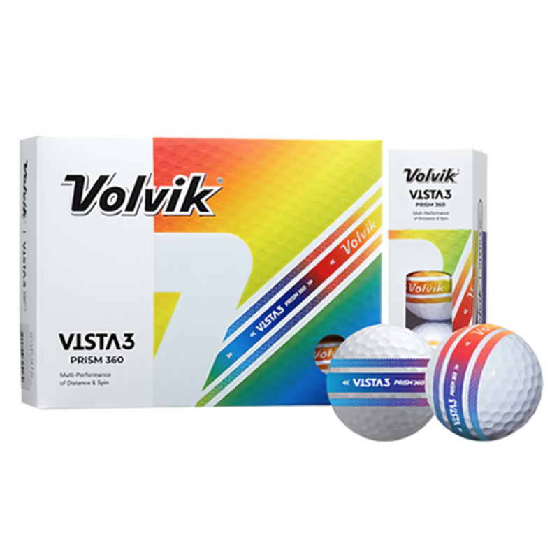 Volvik Vista 3 Prism 360 Golf Balls – 12-Pack, , large