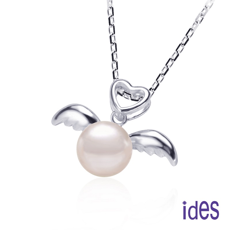 [ides愛蒂思]日本設計AKOYA經典系列天然珍珠項鍊7-8mm/天使