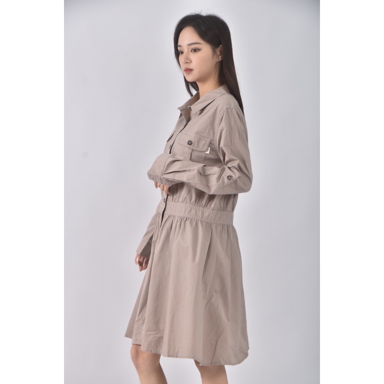 (S) euro como質感棉質純棉粉色洋裝二手衣, , large