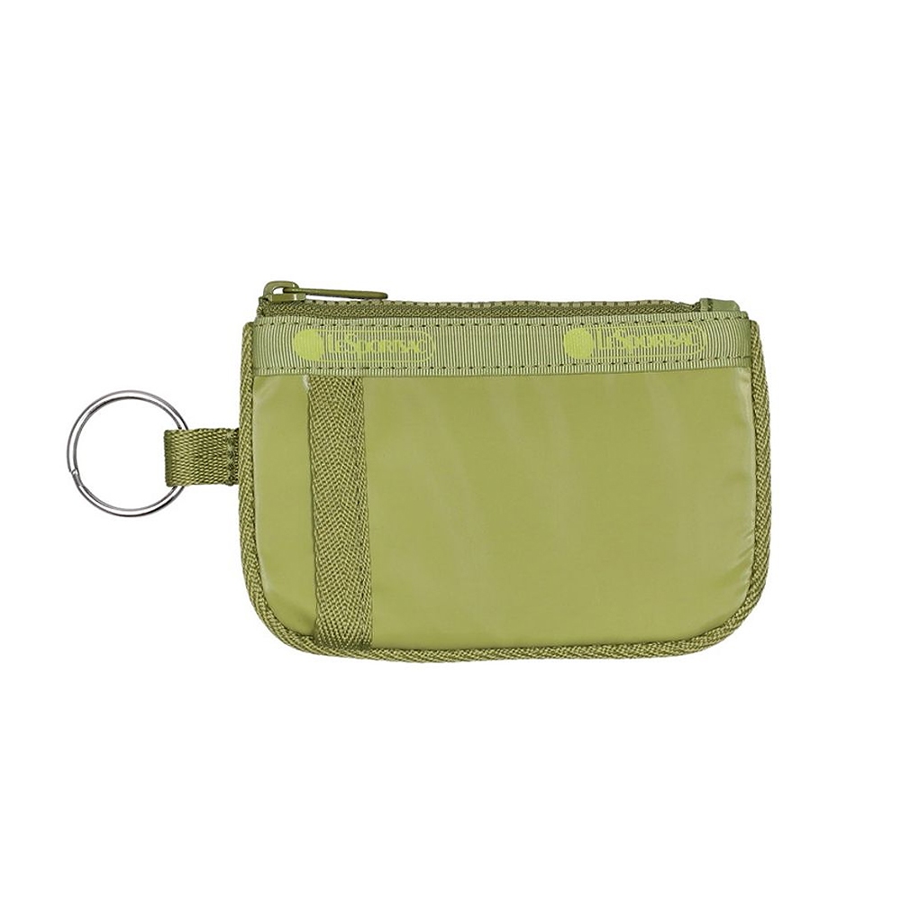 |快速出貨|Lesportsac Key Card Holder 卡片零錢包/ 亮面橄欖綠, , large