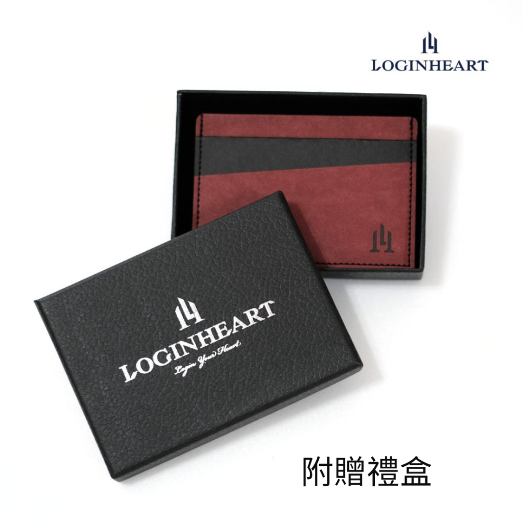 [LOGINHEART]免取卡正面感應卡夾 氣勢紅黑 可客製 悠遊卡/信用卡/各類卡片 直接感應不受其他卡片干擾, , large