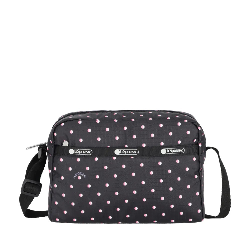 |快速出貨|Lesportsac DANIELLA CROSSBODY 拉鍊斜背包 側背包 送禮-粉色點滴, , large