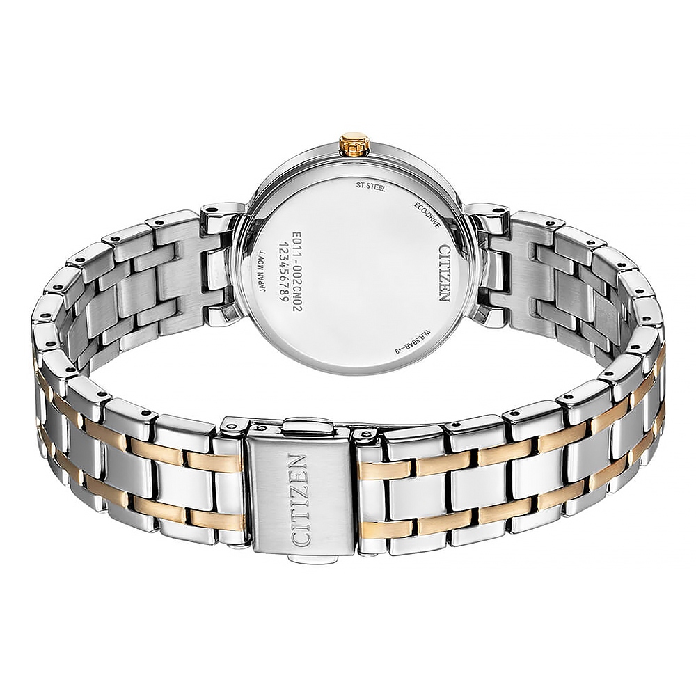 CITIZEN 星辰 LADY 優雅菱格紋光動能女錶 EW2696-84A, , large