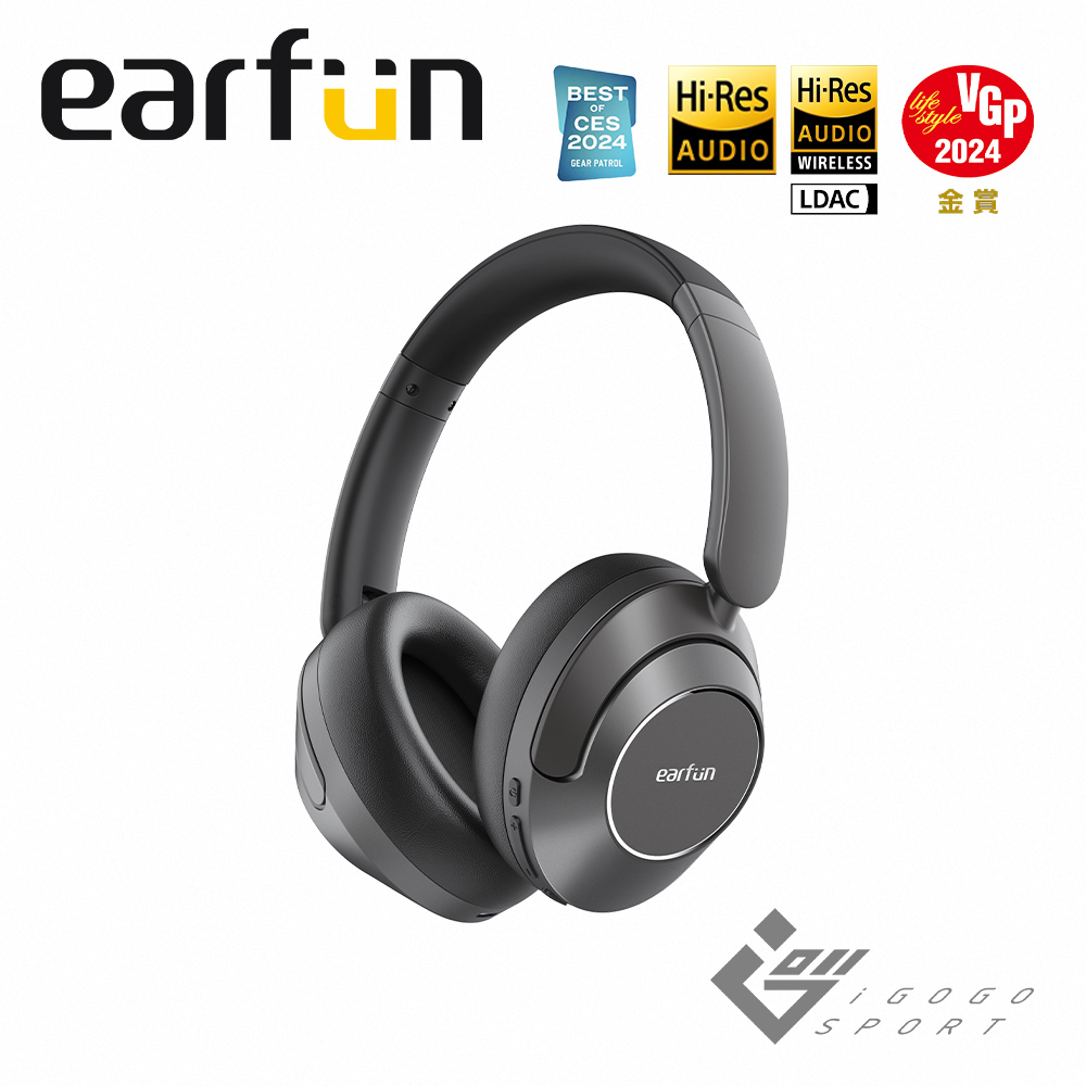 【EarFun】Wave Pro 耳罩式降噪藍牙耳機 黑色, , large