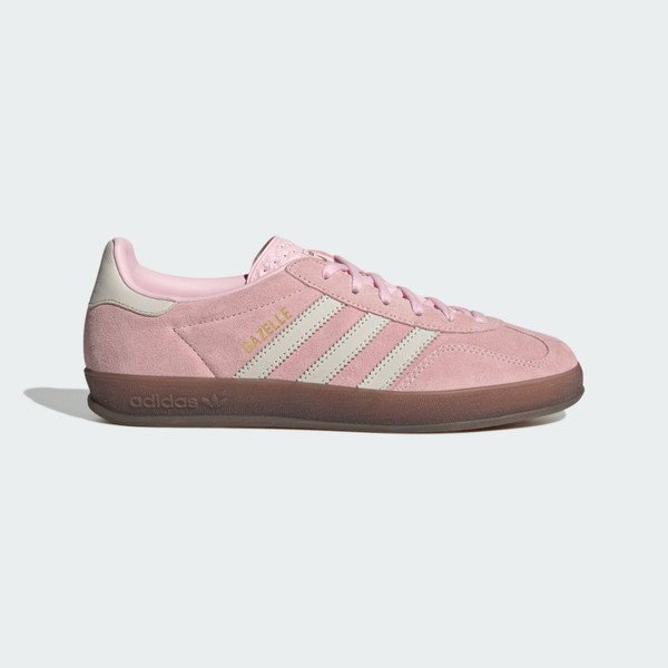 Kixpress-Adidas Gazelle Indoor W 女 運動休閒鞋 德訓鞋 復古 麂皮 舒適 粉紅 [JI2716], , large